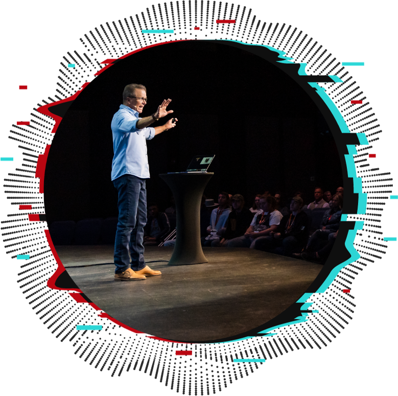 Dr. Frank Turek speaking on stage - CrossExamined.org